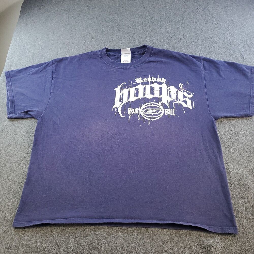 Vintage Reebok T-shirt Classic Relaxed Graphic Streetwear  Men's Size Large Blue